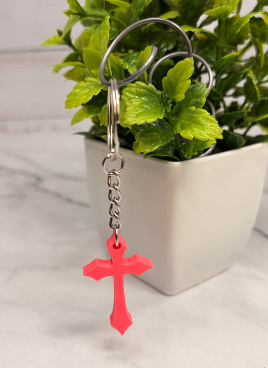 Cross keychain